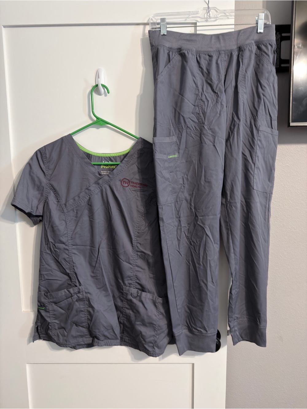 Landau Gray Women's Scrub Nurse Set